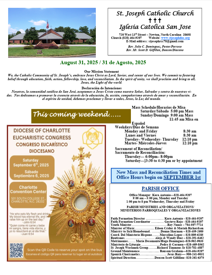 August 31 Bulletin