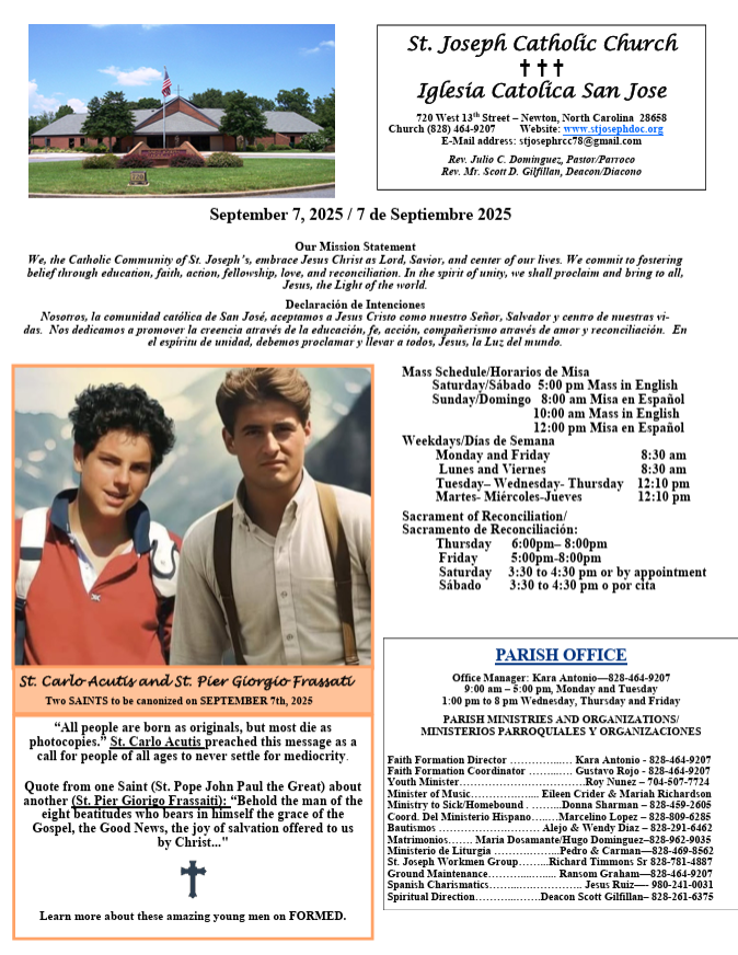 September 7 Bulletin