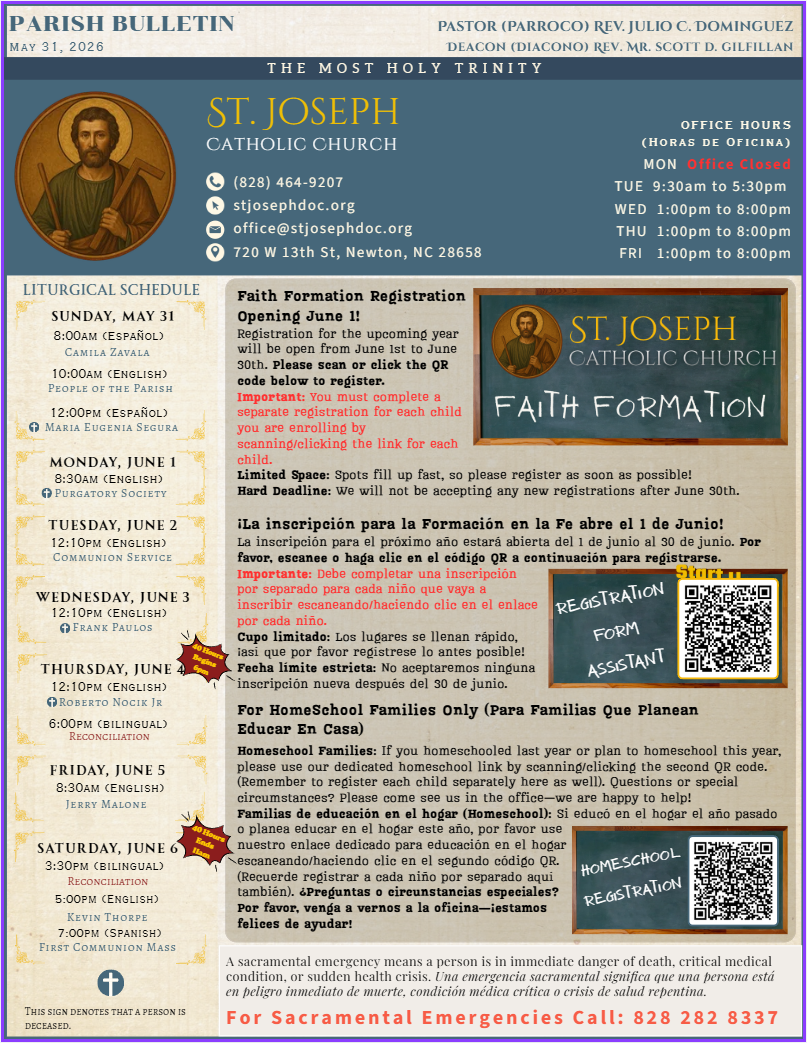May 31 Bulletin