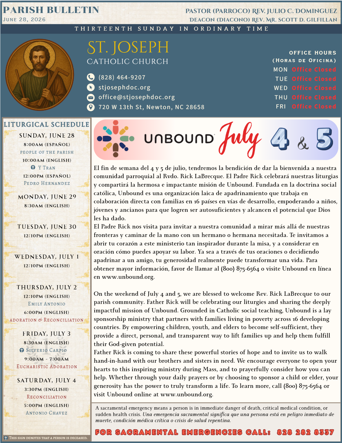 June 28 Bulletin